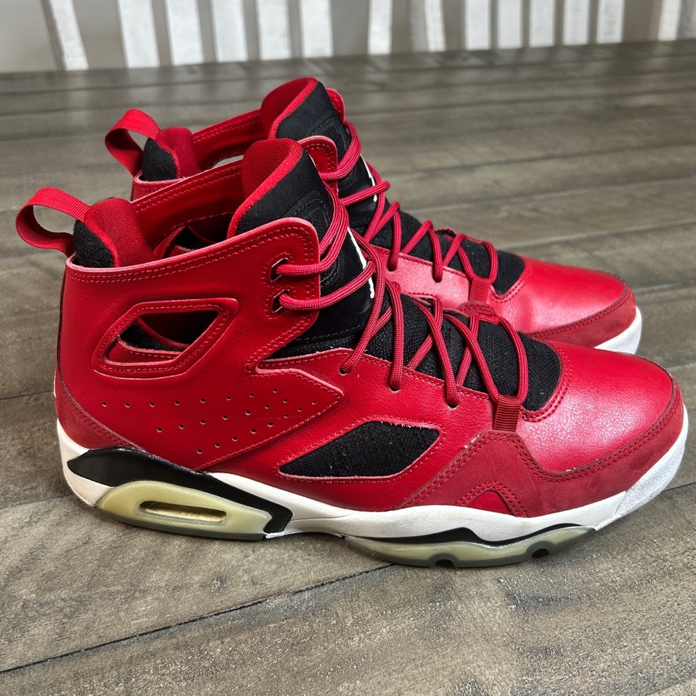 Nike Mens Air Jordan Flight Club 91  Red Basketball Shoes Sneakers 9